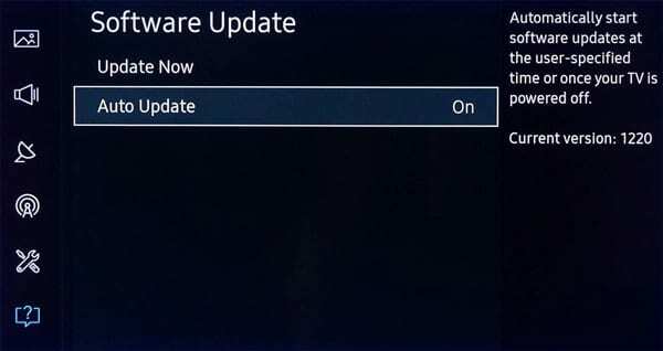 Samsung TV-software-update