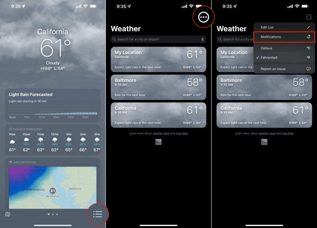 IPhone पर मौसम की सूचनाएं कैसे प्राप्त करें - 3