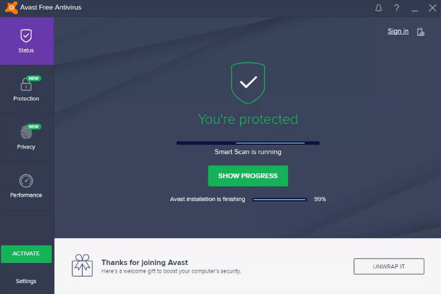 Avast Free Antivirus - Bestes Tool zum Entfernen von Spyware