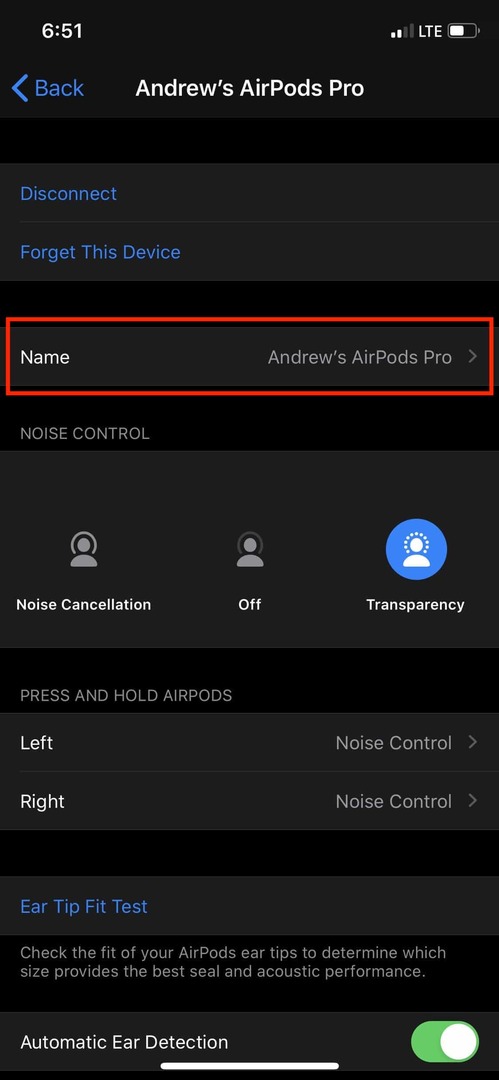 AirPods Pro 이름 3 변경