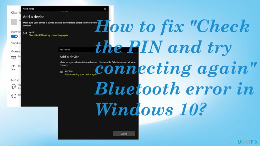 Проверьте пин код и повторите попытку подключения windows 10 блютуз наушники