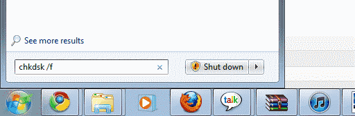 Chkdsk uitvoeren in Windows 7