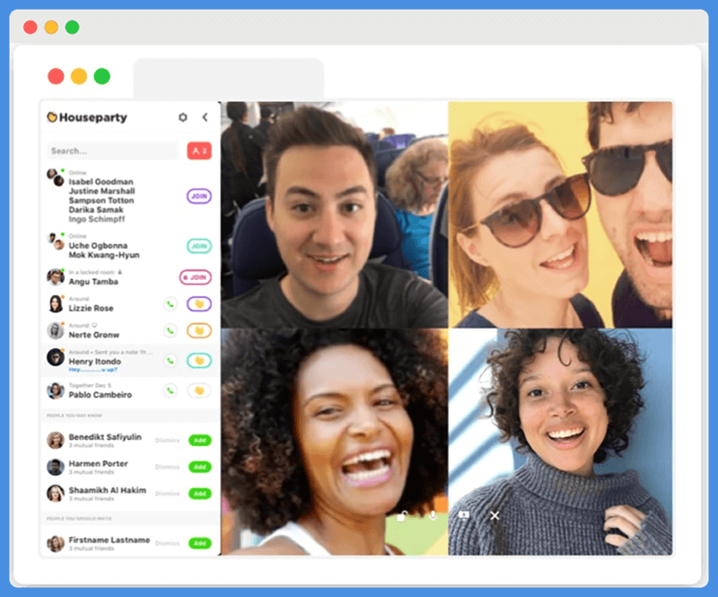 Houseparty: il miglior sito di chat come Omegle