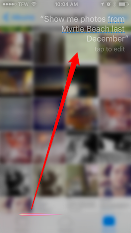 Fotoğrafları Zamana veya Yere Göre Aramak için Siri'yi kullanın