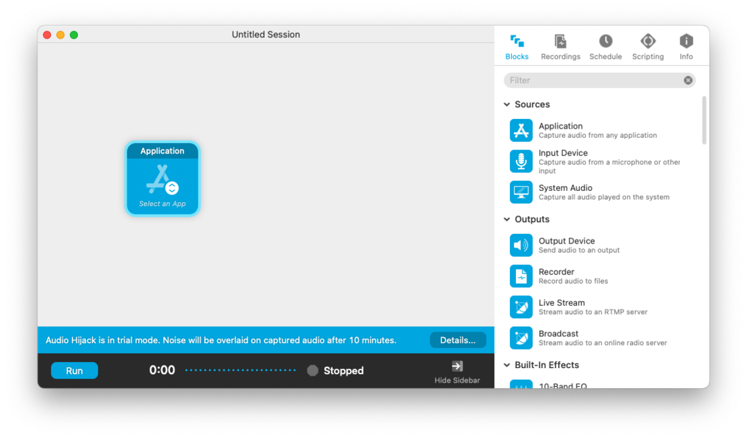 Controle el volumen de aplicaciones individuales en Mac con Audio HiJack - 4