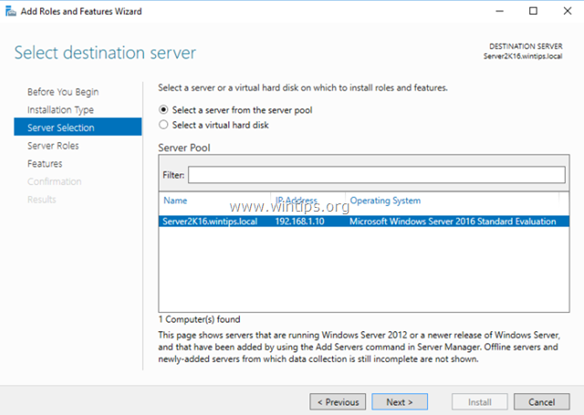 Windows-Server-Backup-Installation