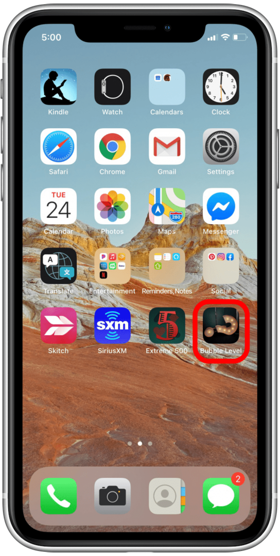 Dit nye brugerdefinerede app-ikon vises på din startskærm