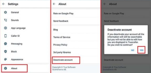 Dezactivați contul Truecaller de pe dispozitivele Android 