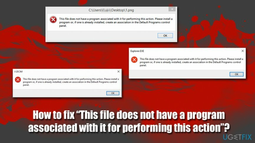 Ошибка «С этим файлом не связана программа для выполнения этого действия»