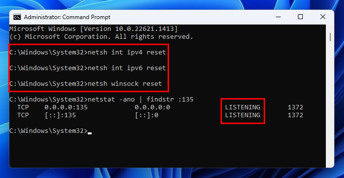 Aprenda a restablecer puertos usando la herramienta de restablecimiento de TCP IP