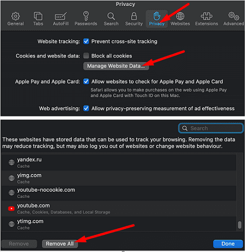 safari-remove-website-data