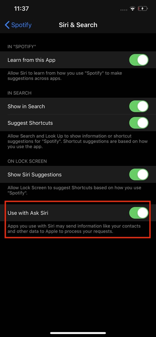 Siri se Spotify 5