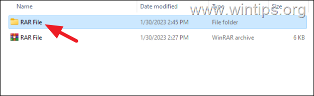 Kuinka purkaa tiedosto winrar - Windows 1011