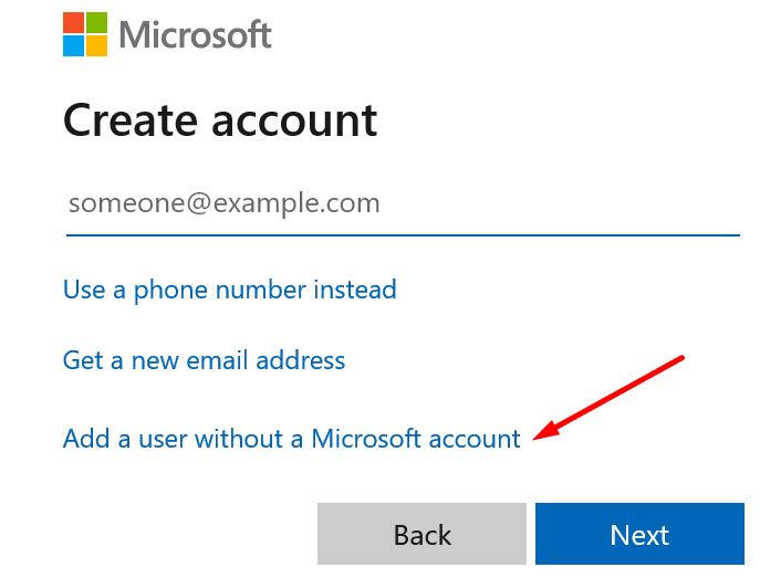 adicionar usuário sem conta da microsoft