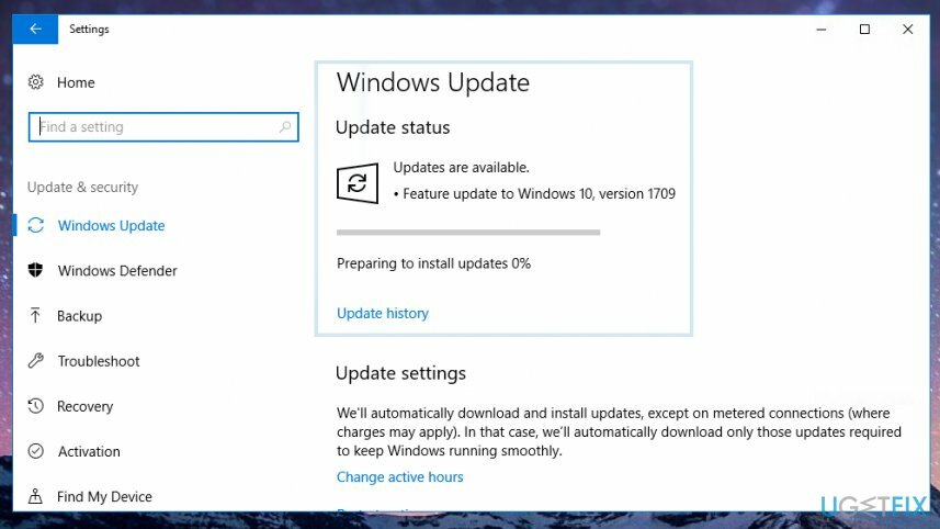 ติดตั้ง Windows Updates