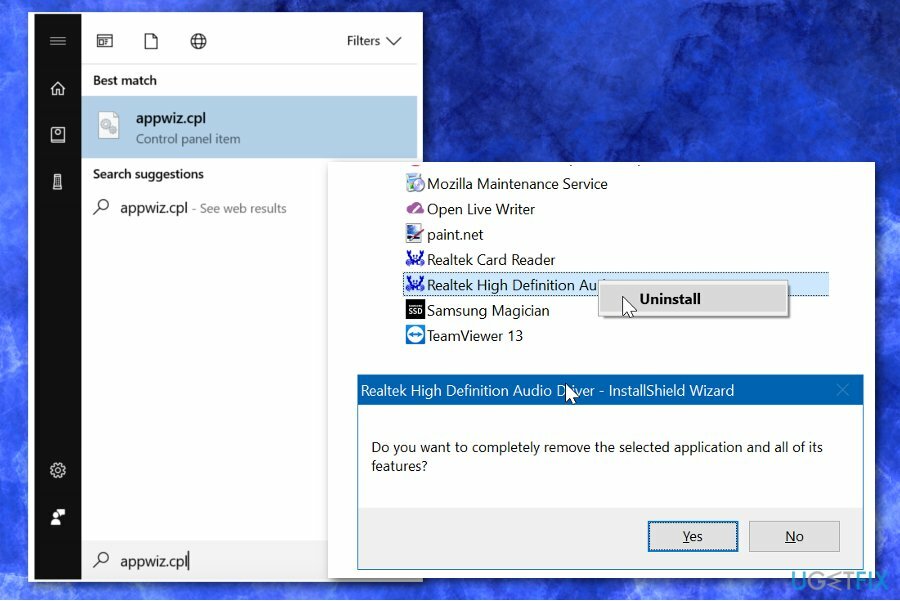 Geninstaller lyddrivere på Windows 10