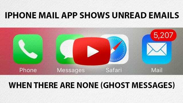iOS 메일 앱은 읽지 않은 이메일이 없을 때 표시합니다(고스트 메시지).