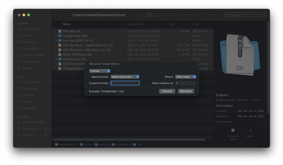 Πώς να μετονομάσετε ομαδικά αρχεία σε Mac χρησιμοποιώντας το Finder - 3