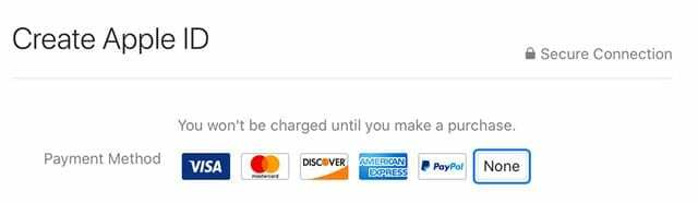 Método de pago de la Mac App Store Ninguno para la nueva ID de Apple