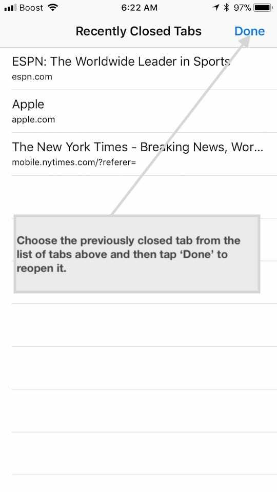 Safari vahekaardid iPhone'is, näpunäited ja nipid