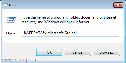 slet outlook autofuldførelsescache