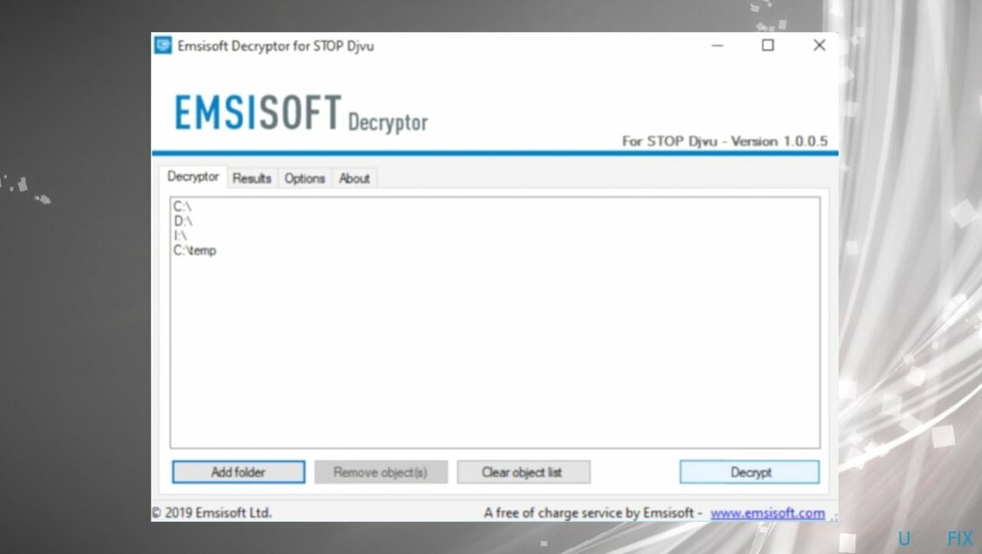 Décrypteur Emsisoft