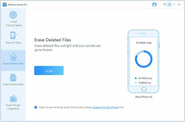 صفحة iMyFone Erase Deleted Files