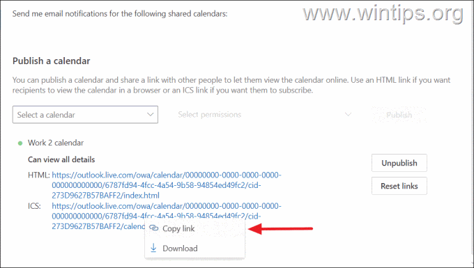 sincronizar o calendário do Outlook.com com o calendário do Google