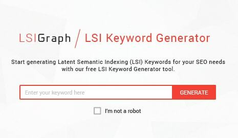 LSI Graf - LSI generator ključnih riječi