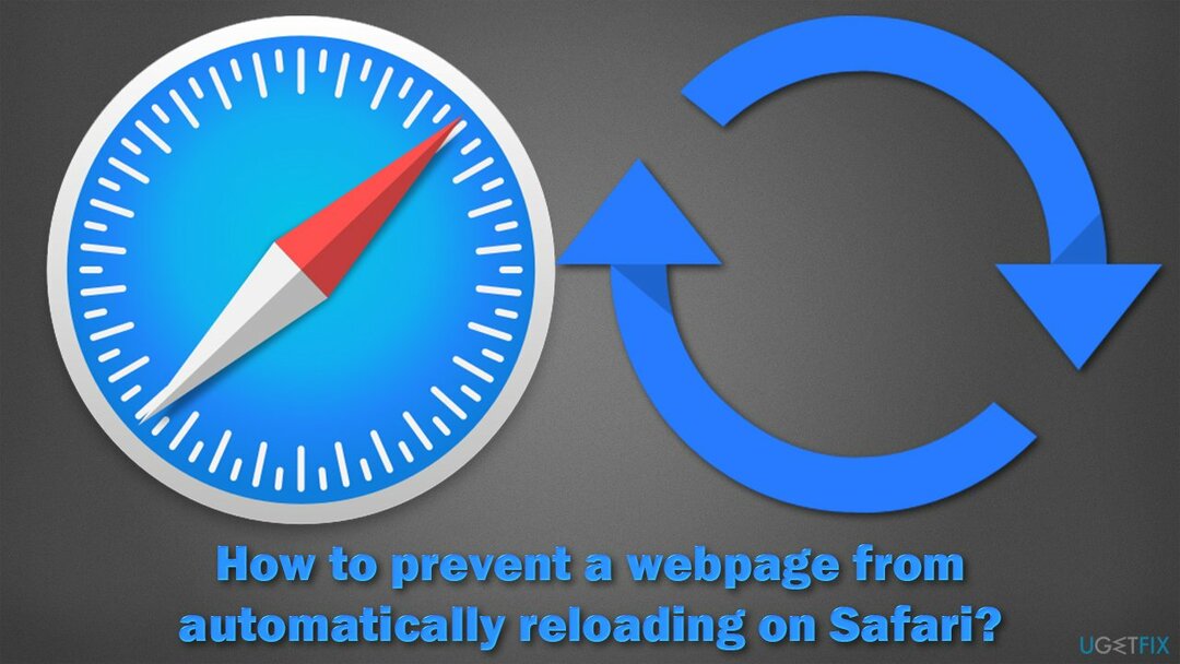 Hvordan forhindrer man, at en webside automatisk genindlæses på Safari?