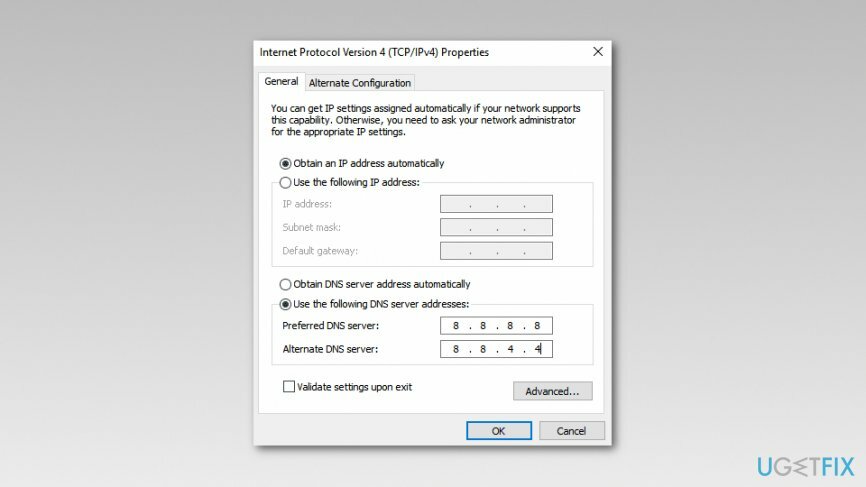 DNS_PROBE_FINISHED_NXDOMAIN kesalahan