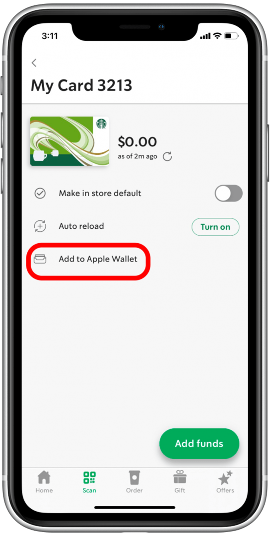 Dodaj v Apple Wallet