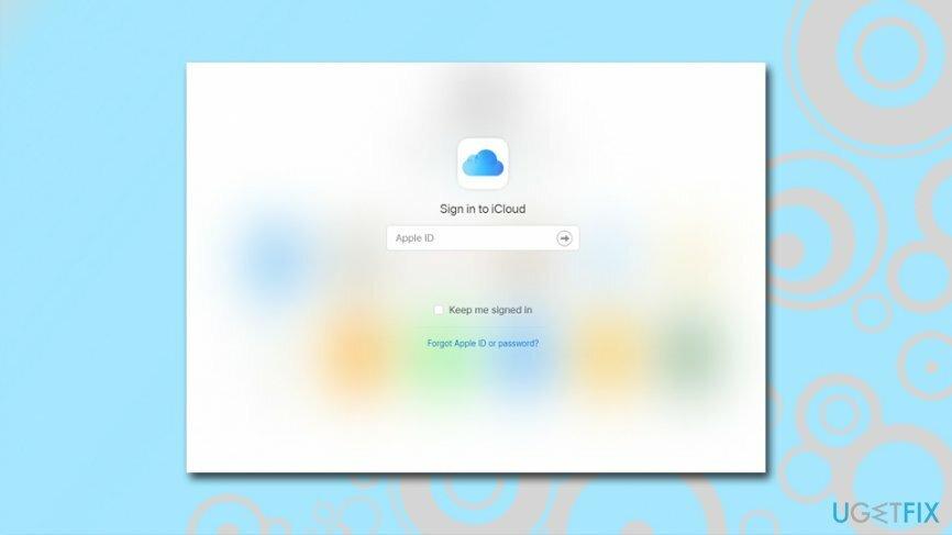 Conectați-vă la contul iCloud