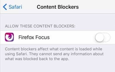 Tilpas Safari privatlivsindstillinger på iPhone og iPad