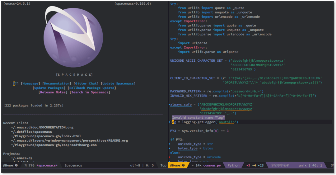 Spacemacs - bestes Latex-Editor-Tool