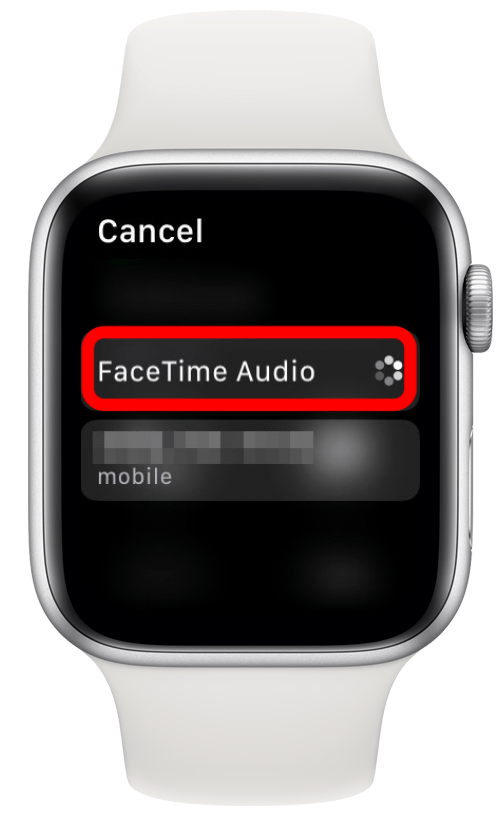 Докоснете FaceTime аудио, за да се обадите безплатно на вашия Apple Watch.