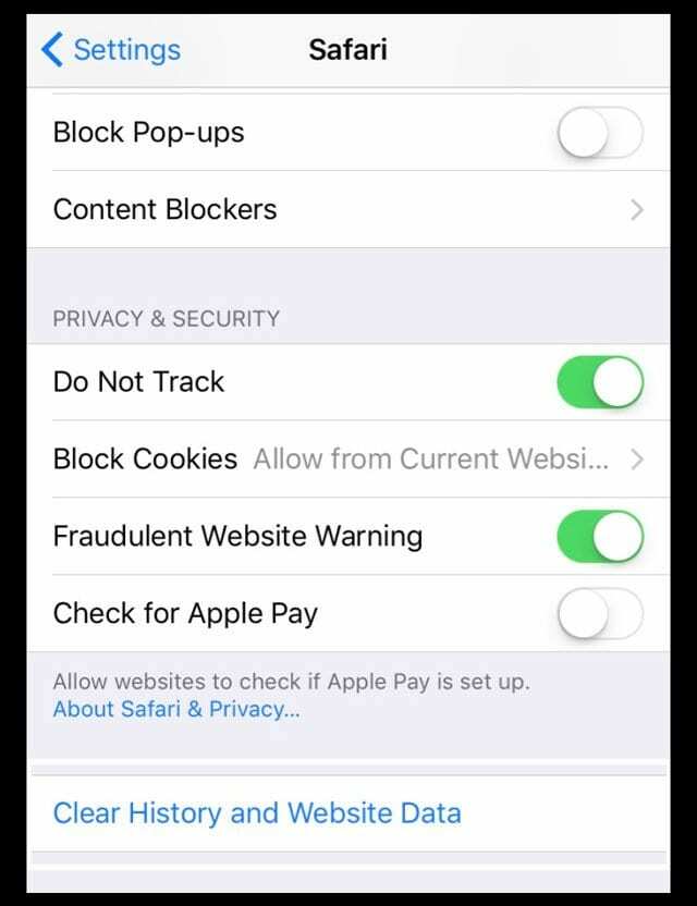 No se puede eliminar el historial de Safari en iPhone, arreglar