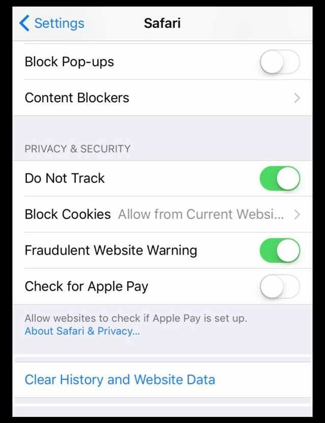 Nu se poate șterge istoricul Safari pe iPhone, remediați