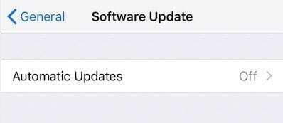 Az automatikus frissítések letiltása az iPhone készüléken iOS 12 rendszeren