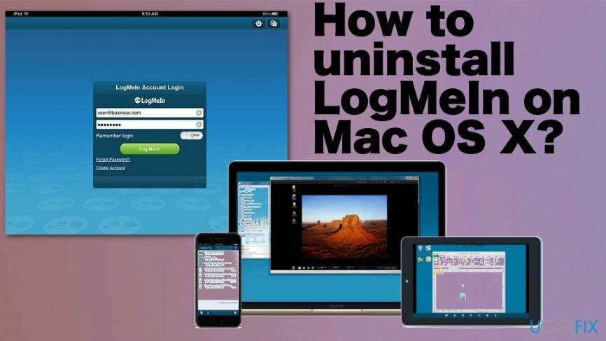 Odinstalujte LogMeIn na Mac OS X