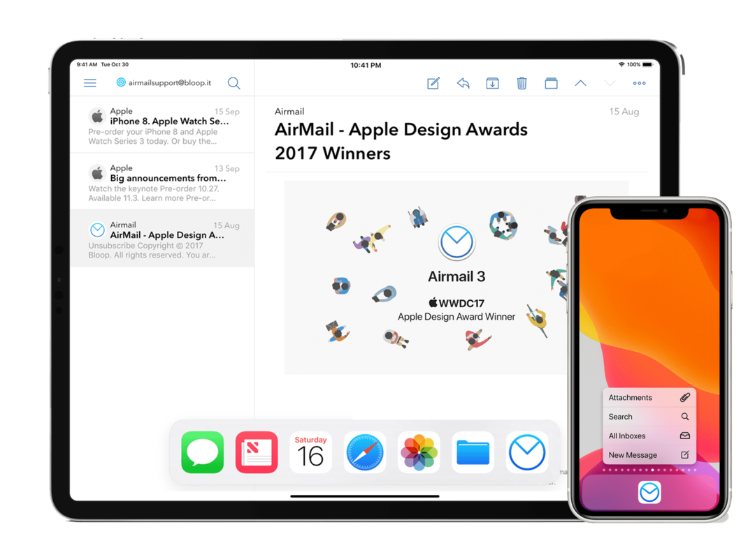 Meilleures applications de messagerie pour iPhone - Airmail