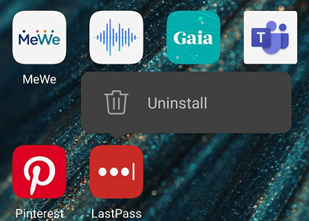 απεγκαταστήστε το lastpass android