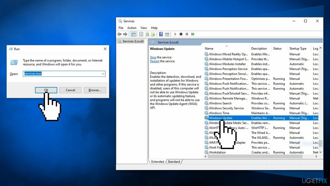 Vyčistite súbor vyrovnávacej pamäte služby Windows Update