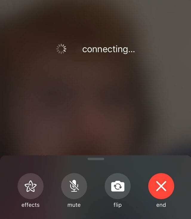 FaceTime blocat la conectarea apelurilor