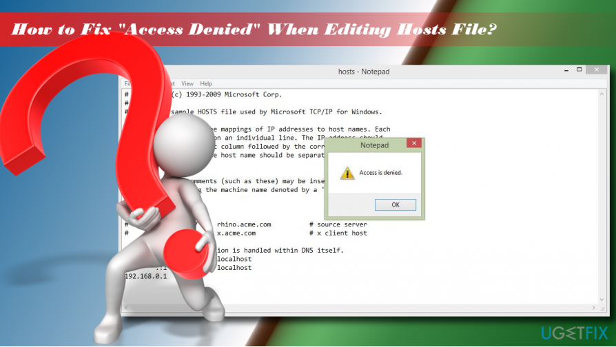 Как исправить отказ в доступе при редактировании файла hosts