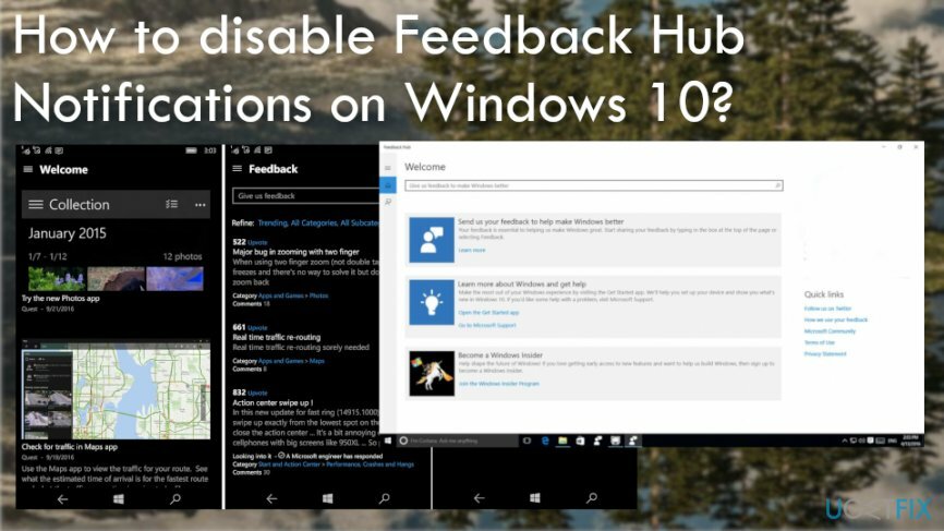 Вимкніть сповіщення центру зворотного зв’язку в Windows 10