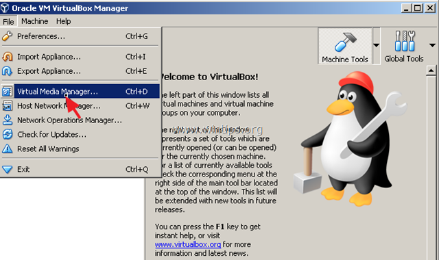 fix Kan ikke registrere harddiskens virtualbox