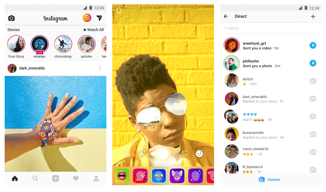 Instagram - सर्वश्रेष्ठ Android कैमरा ऐप