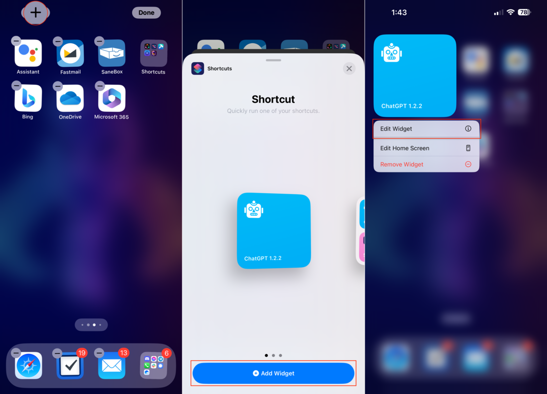 Comment utiliser ChatGPT sur iPhone et iPad - Configurer le widget de raccourci - 1