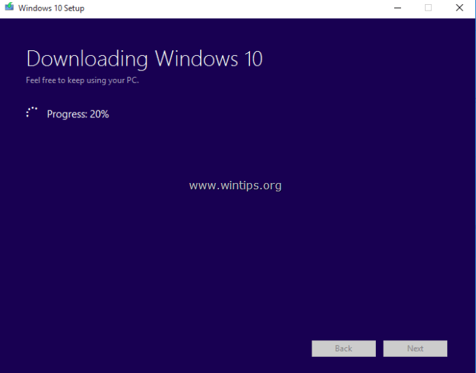 Windows10のダウンロード